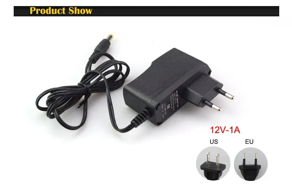 12 Volt Power Supply Transformer Converter AC 100-240V To DC 12V EU US Power Adapter Source Charger DC12V 1A 2A 3A LED Driver