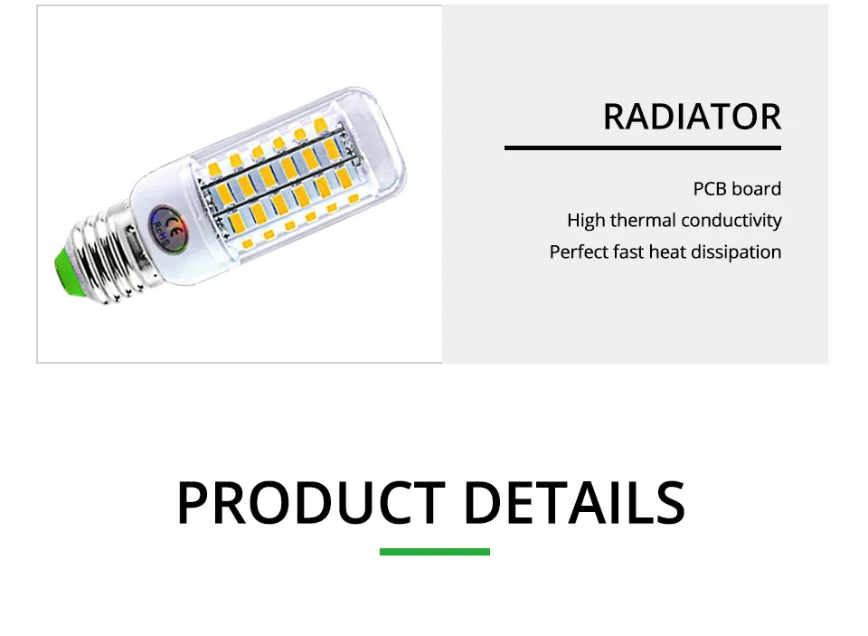 LED Corn Lamp 220V E14 E27 Bulb Lamp Strong Light 2700K 6500K Corn Bulb Light 2835SMD 360 Beam Angle Replace Halogen Lighting