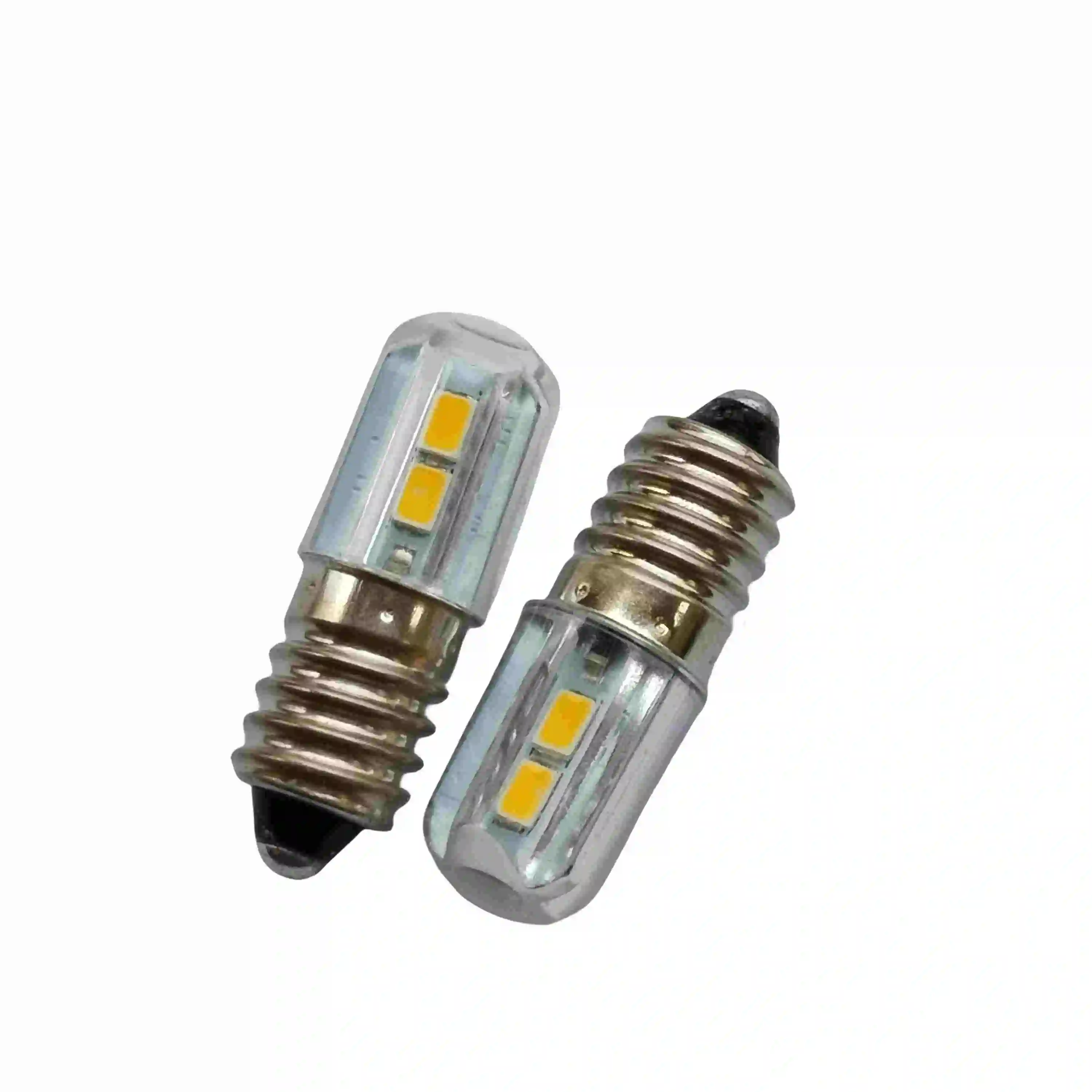 E10 4SMD DC 3V 6V 12V E10 LED Bulb For Flashlight Replacement Torch Work Light Instrument Lamp White and Warm White