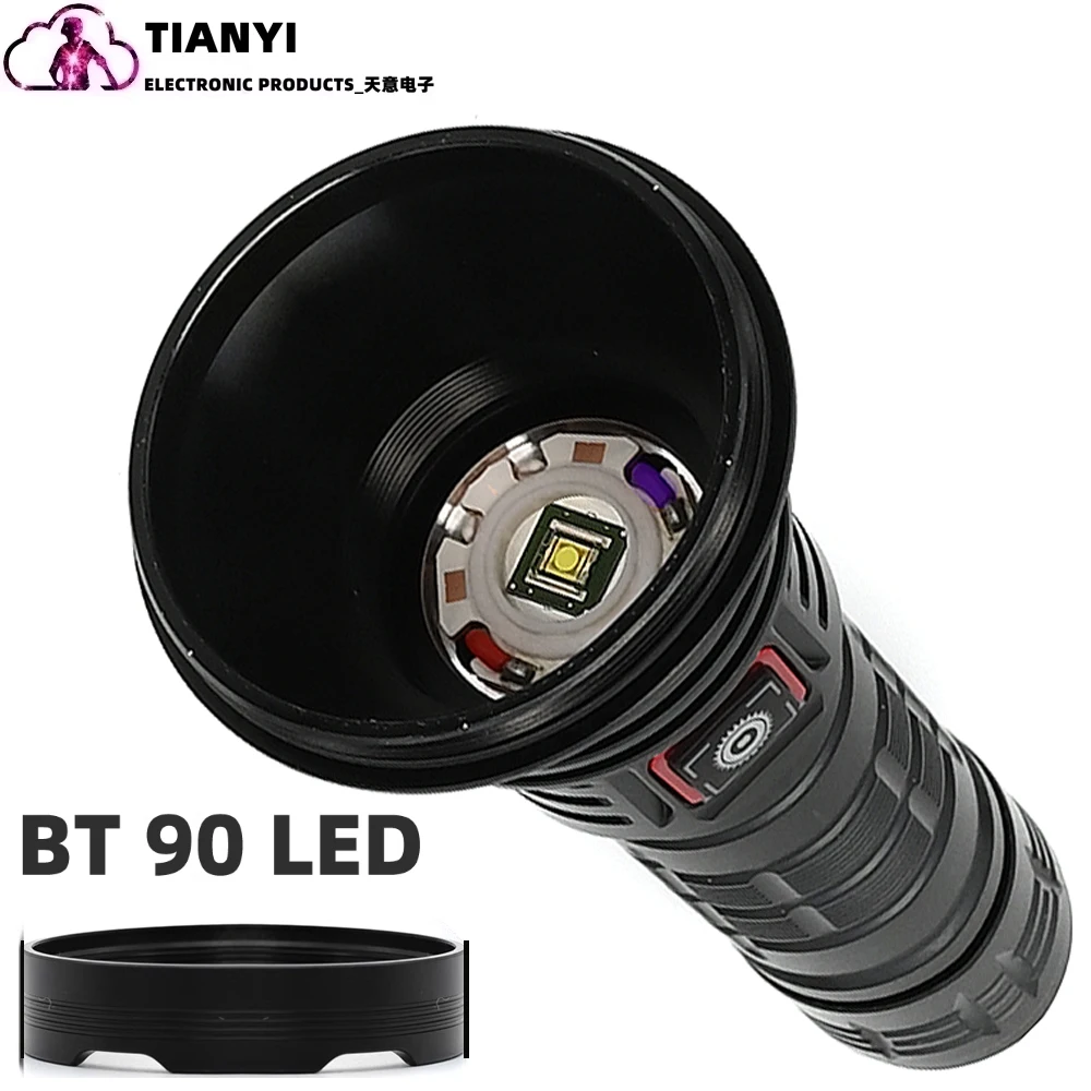 Strong Light Outdoor Multi-Function Battery Charger Flashlight 26650 Lithium Battery Charging Waterproof Lighting Night Lights