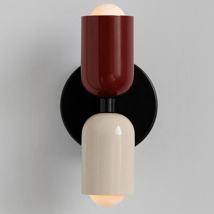 Nordic Wall Lamp LED Simple Macaron wall light Home Indoor Lights Bedroom Bedside Study Living Room Decoration Lighting Fixtures