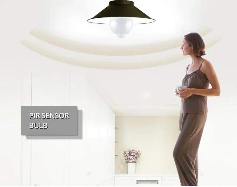 LED PIR Motion Sensor Lamp 6W 9W 12W 15W 18W 20W 220V LED Bulb with Motion Sensor Infrared Radiation Motion Detector Light