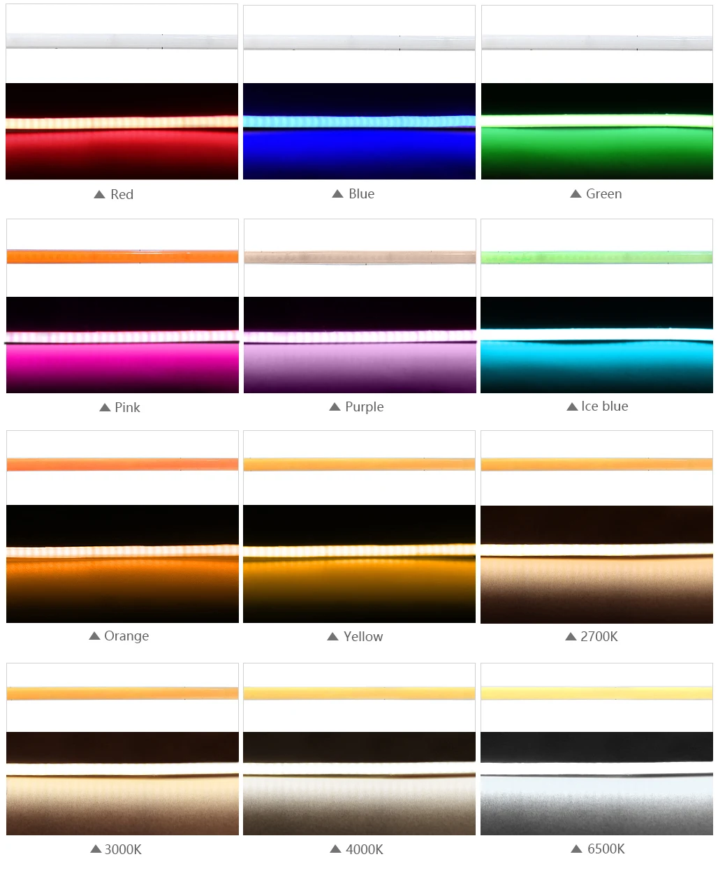 2.7mm Super Thin COB LED Strip Light 3V 5V 12V Colored Light Strips For Room Decoration Car FOB Flexible Ribbon Dimmer Backlight