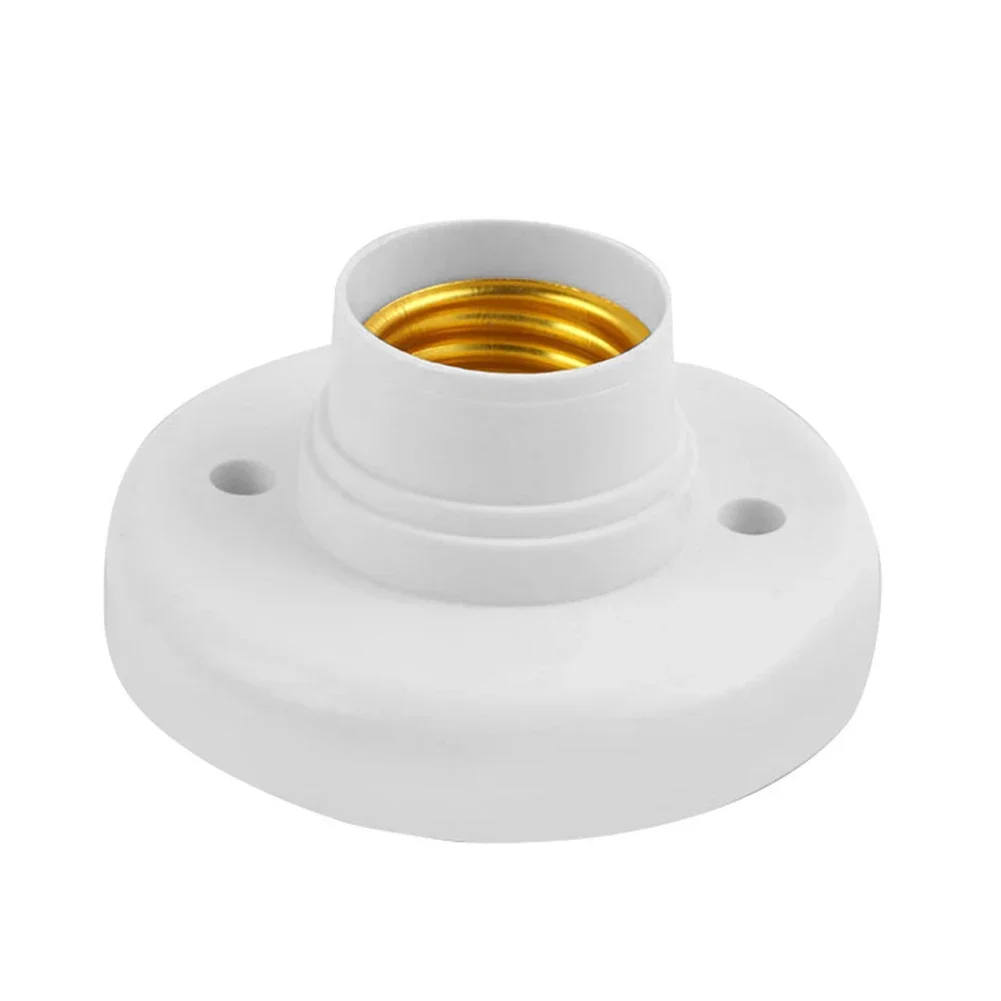 20/1PCS 220V E27 Screw Lamp Stand Light Bulb Socket Holder Adapter Base Cap Socket White Ceiling Light Lamp Bulb Fixing Base