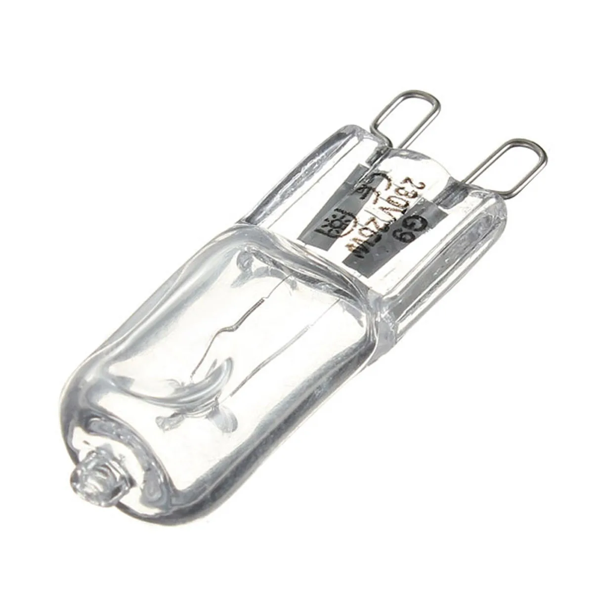 10pcs G9 AC 200-240V 25W 40W 60W Portable Warm Light Halogen Bulb Light Lamp 2700K Globe Capsule Clear Bulbs 2 Pin Base
