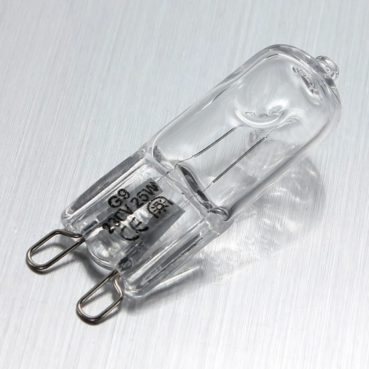 10pcs G9 AC 200-240V 25W 40W 60W Portable Warm Light Halogen Bulb Light Lamp 2700K Globe Capsule Clear Bulbs 2 Pin Base
