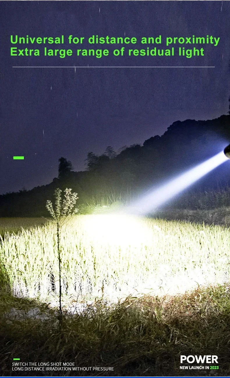 3LED Super Bright Flashlight Portable Mini Burst Flash Torch Rechargeable Outdoor Emergency Spotlight with Pen Clip Tail Magnet