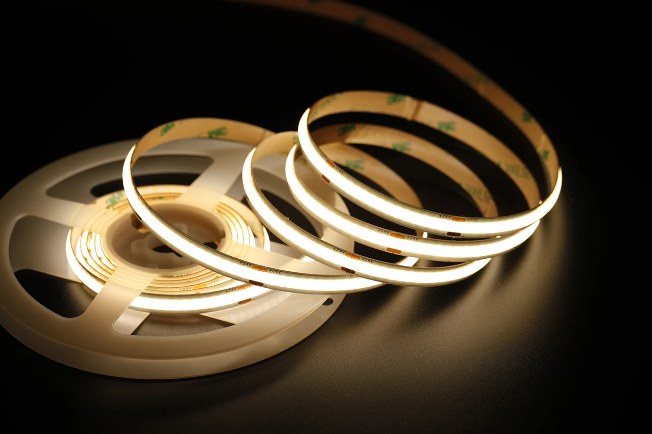 5V USB Tuya Zigbee 3.0 COB LED Strip Light 1m-5m Warm White Flexible Dimmable Lights 320leds/m Home Decoration for Alexa Google