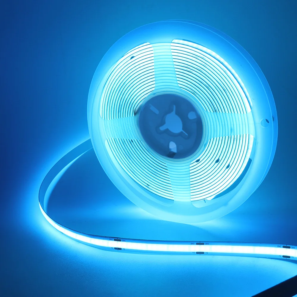 5V USB COB Led Strip Light White/Red/Green/Pink/Ice Blue/Yellow 320 Leds Flexible Ribbon DC Night Lamp TV Backlights Home Decor