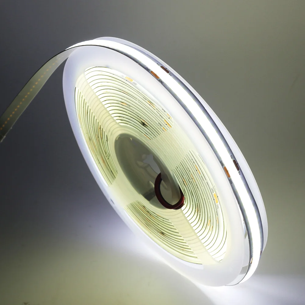 5V USB COB Led Strip Light White/Red/Green/Pink/Ice Blue/Yellow 320 Leds Flexible Ribbon DC Night Lamp TV Backlights Home Decor