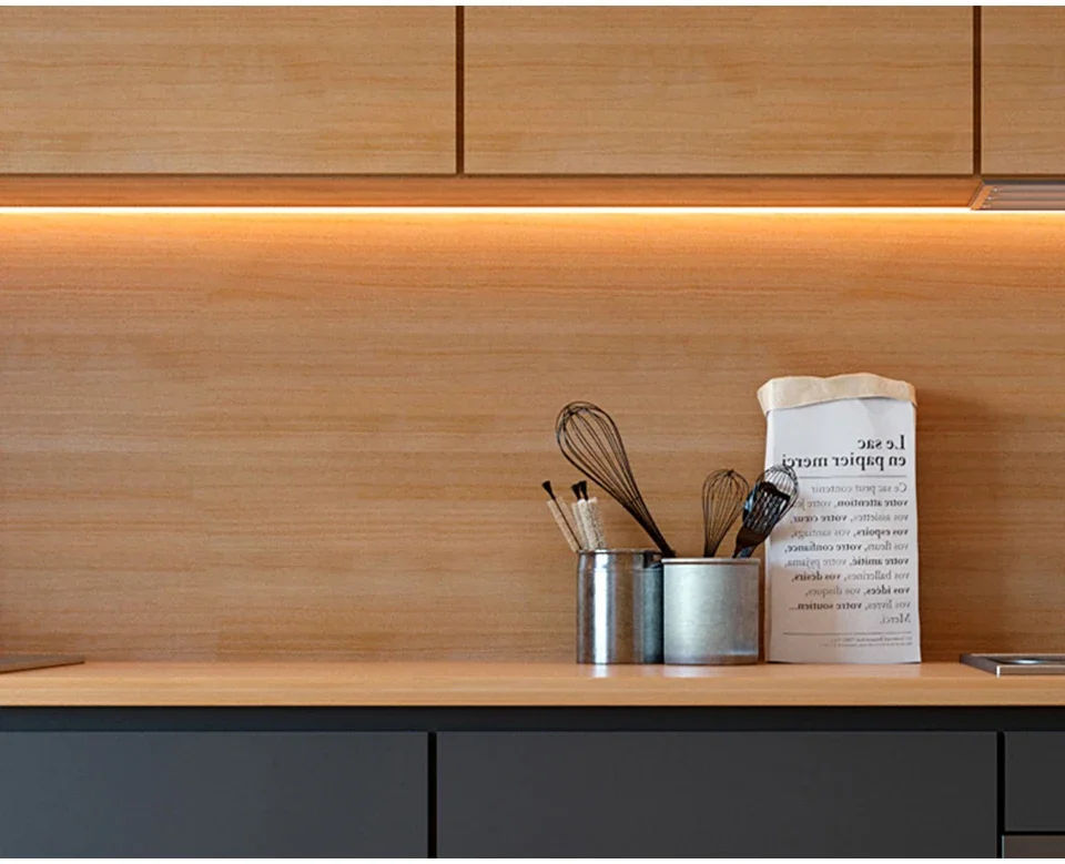LED Under Cabinet Light 1M-10M 5V USB LED Strip with Hand Sweep Motion Sensor Switch Kitchen Stairs Wardrobe Bedside Backlight