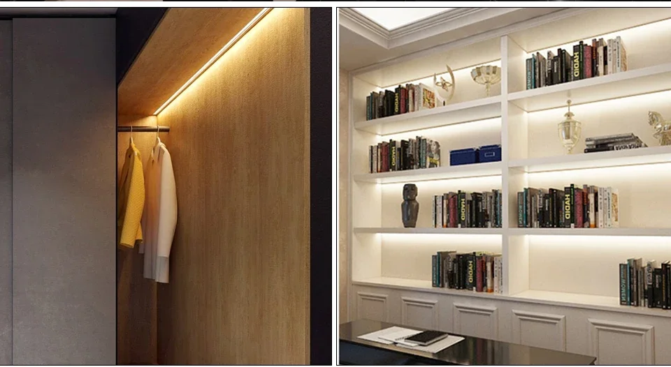 LED Under Cabinet Light 1M-10M 5V USB LED Strip with Hand Sweep Motion Sensor Switch Kitchen Stairs Wardrobe Bedside Backlight