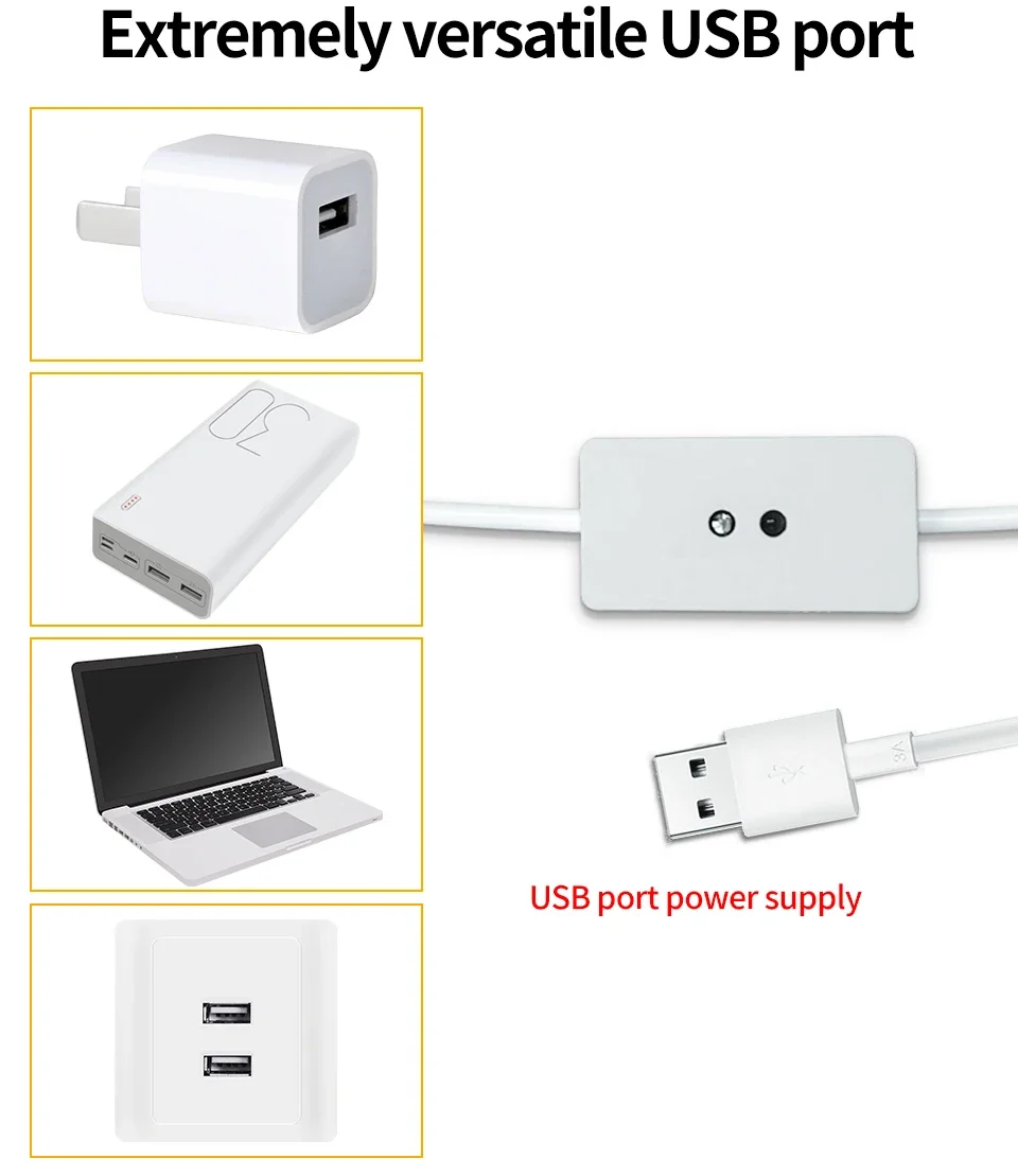 LED Under Cabinet Light 1M-10M 5V USB LED Strip with Hand Sweep Motion Sensor Switch Kitchen Stairs Wardrobe Bedside Backlight