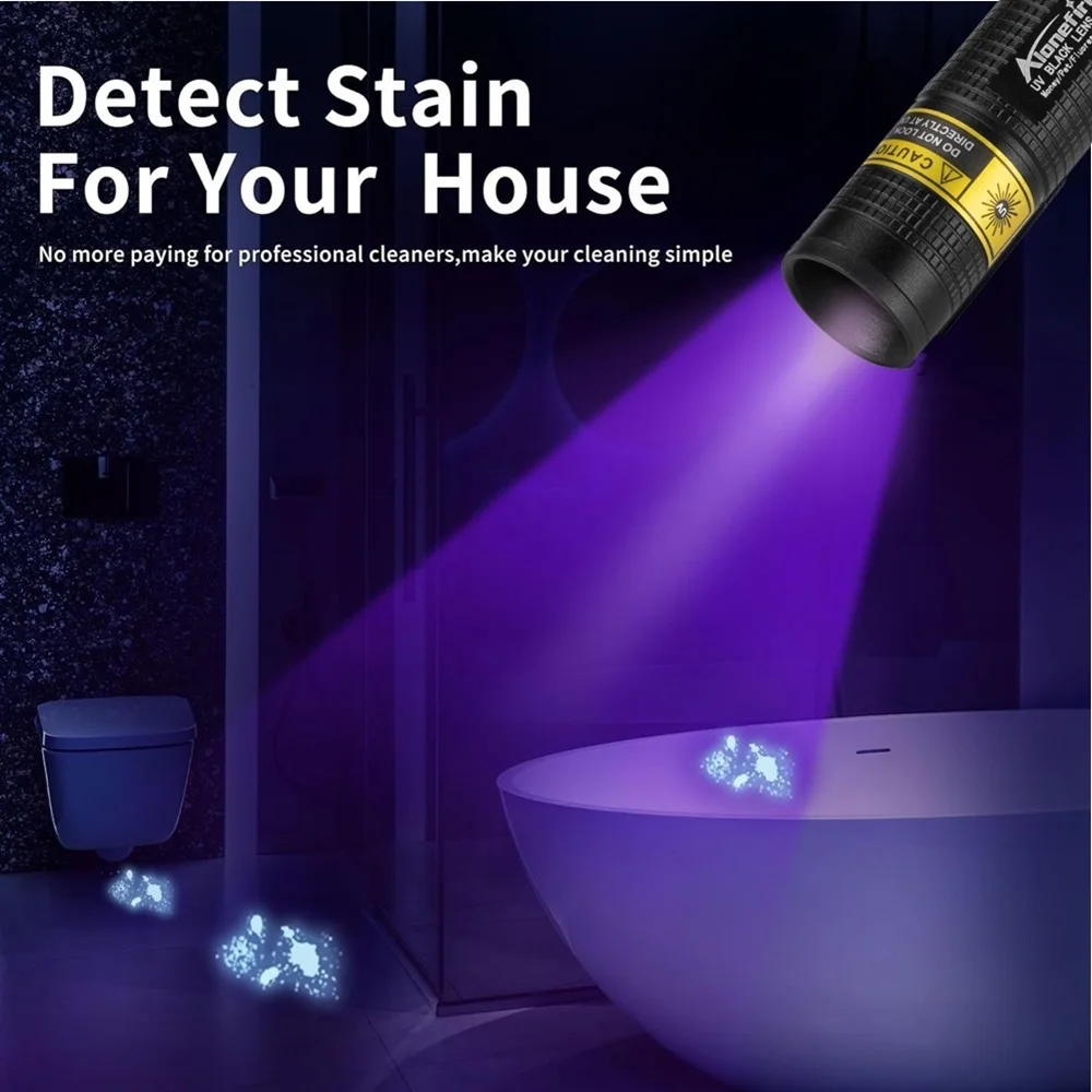 Mini 365nm Led Black Light UV Flashlight Usb Rechargeable Nail Lamp Pet Stain Leakage Marker Ore Money Scorpion Detection Lamp