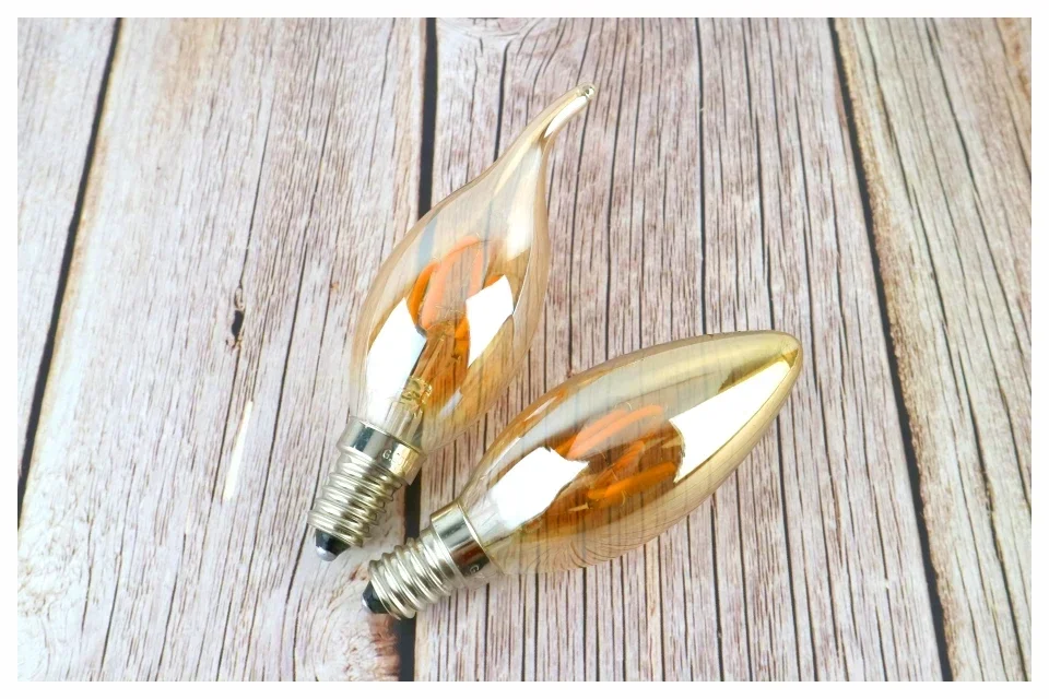 E14 E27 Retro LED Spiral Filament Light Bulb 4W Warm Yellow 220V C35 A60 T45 ST64 T185 T225 G80 G95 G125 Vintage Edison Lamp