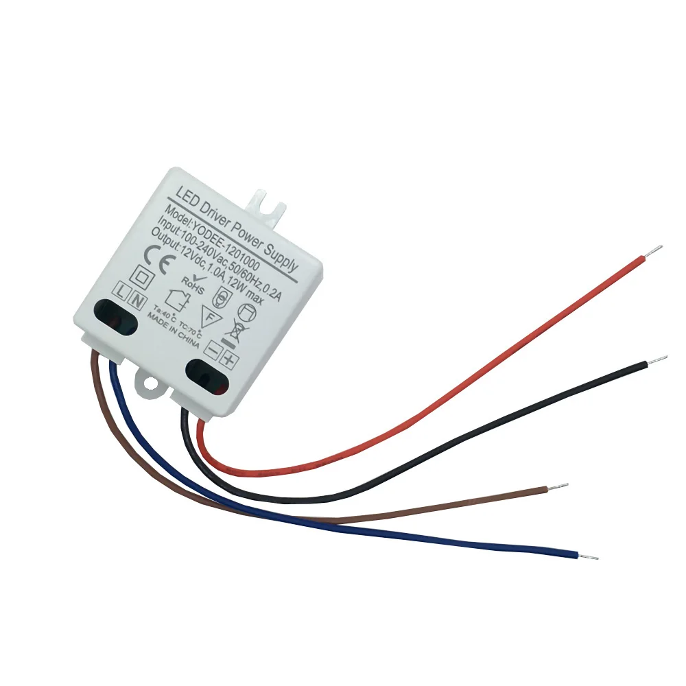 3W 6W 10W 12W DC12V 24V Lighting Transformer 250MA 500MA 830MA 600MA Driver Suitable For LED Light Strip 3528 5050 Power Supply