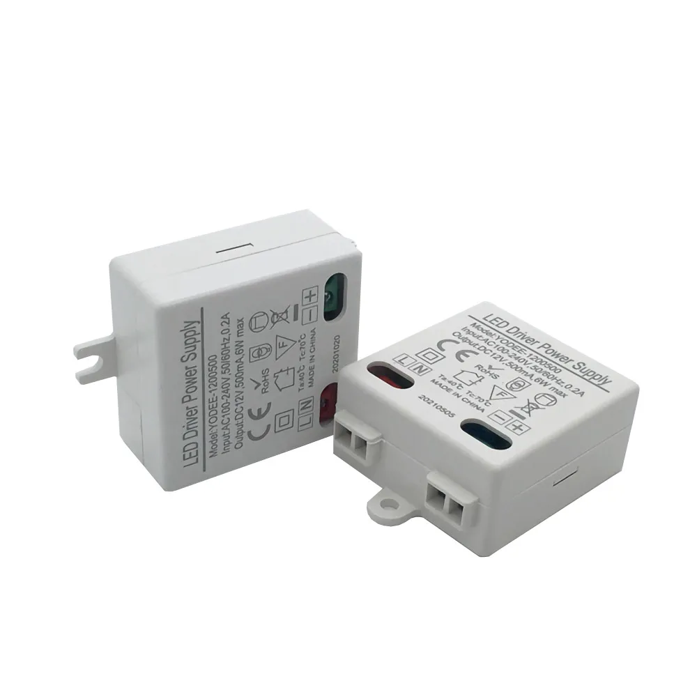 3W 6W 10W 12W DC12V 24V Lighting Transformer 250MA 500MA 830MA 600MA Driver Suitable For LED Light Strip 3528 5050 Power Supply