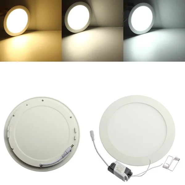 3W-25W Round LED Ceiling Light Recessed Kitchen Bathroom Lamp AC85-265V LED Down Light Warm White/Cool White Free Shipping