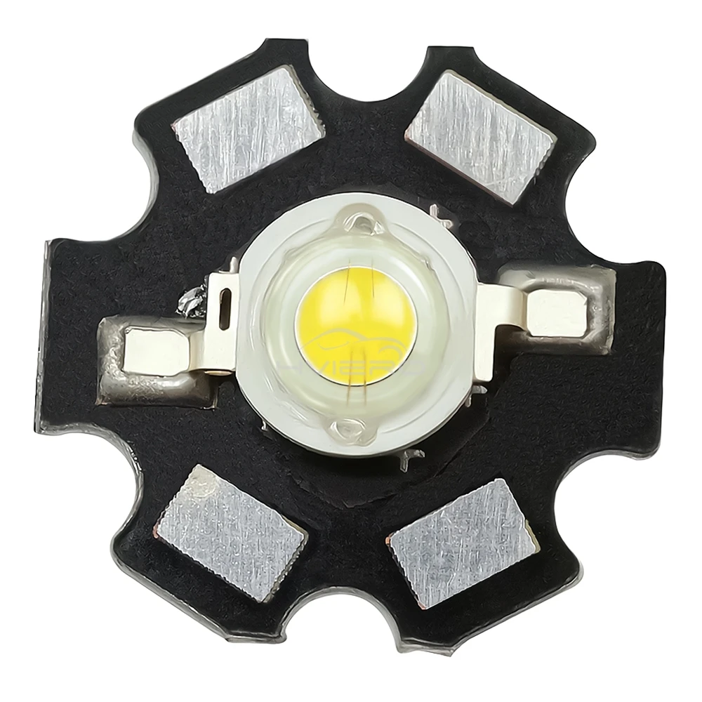 10X 20mm 3V 1W 3W High Power Chip Light Bead White Red Blue Green Led Beads Emitter LED Bulb Diodes Lamp with Star Min Heatsink