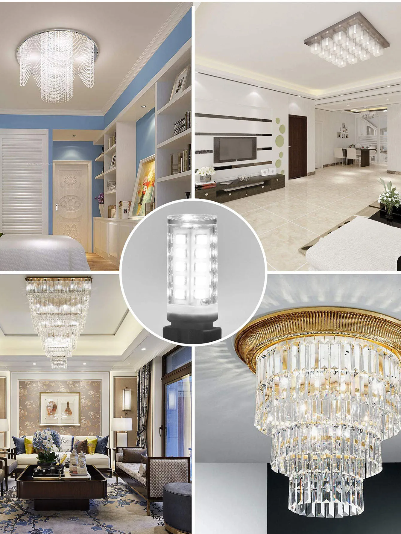 10 Pcs Brightest G9 LED Lamp AC220V Ceramic SMD2835 LED Bulb Warm/Cool White Spotlight replace Halogen light wholesale