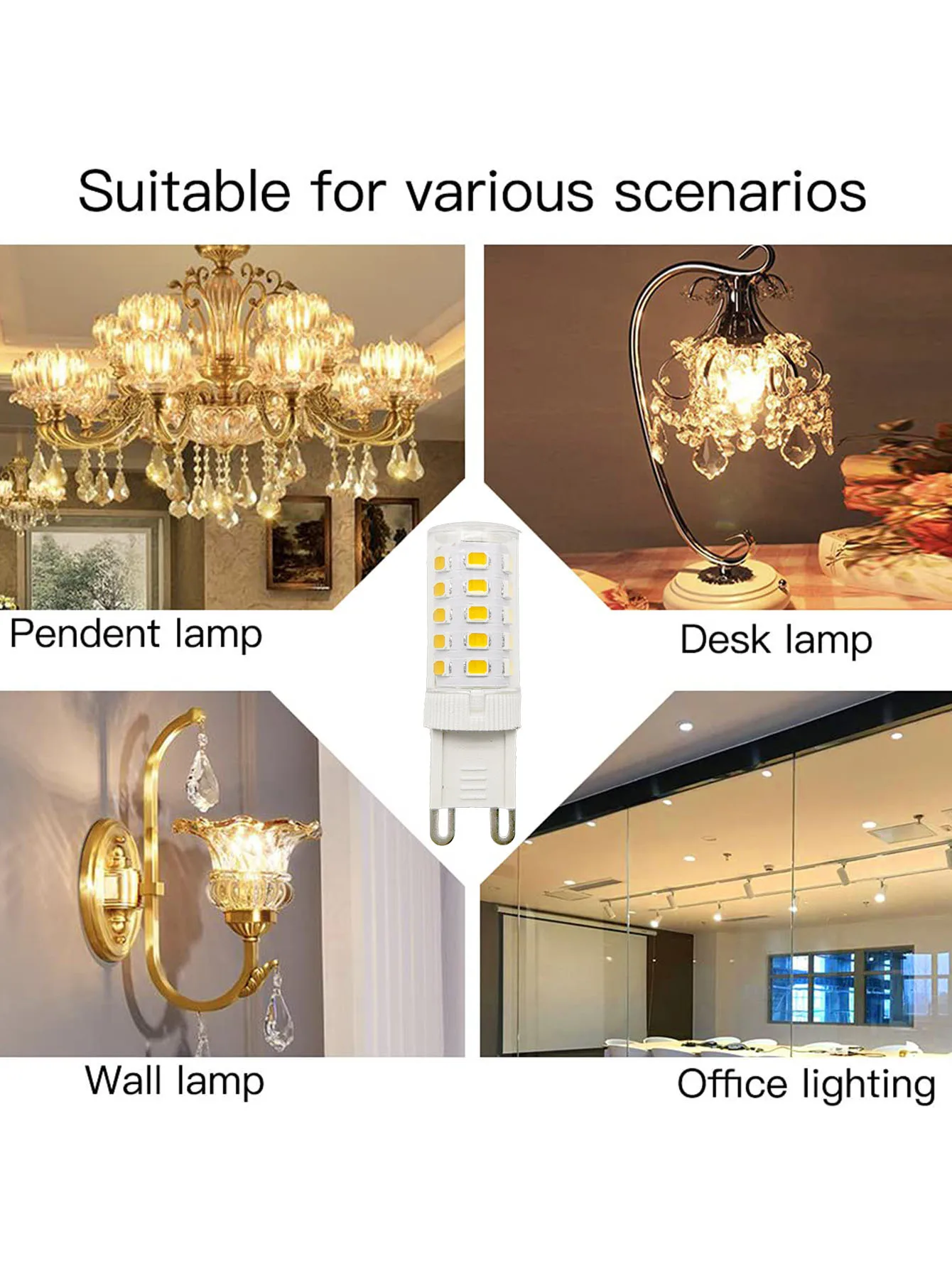 10 Pcs Brightest G9 LED Lamp AC220V Ceramic SMD2835 LED Bulb Warm/Cool White Spotlight replace Halogen light wholesale
