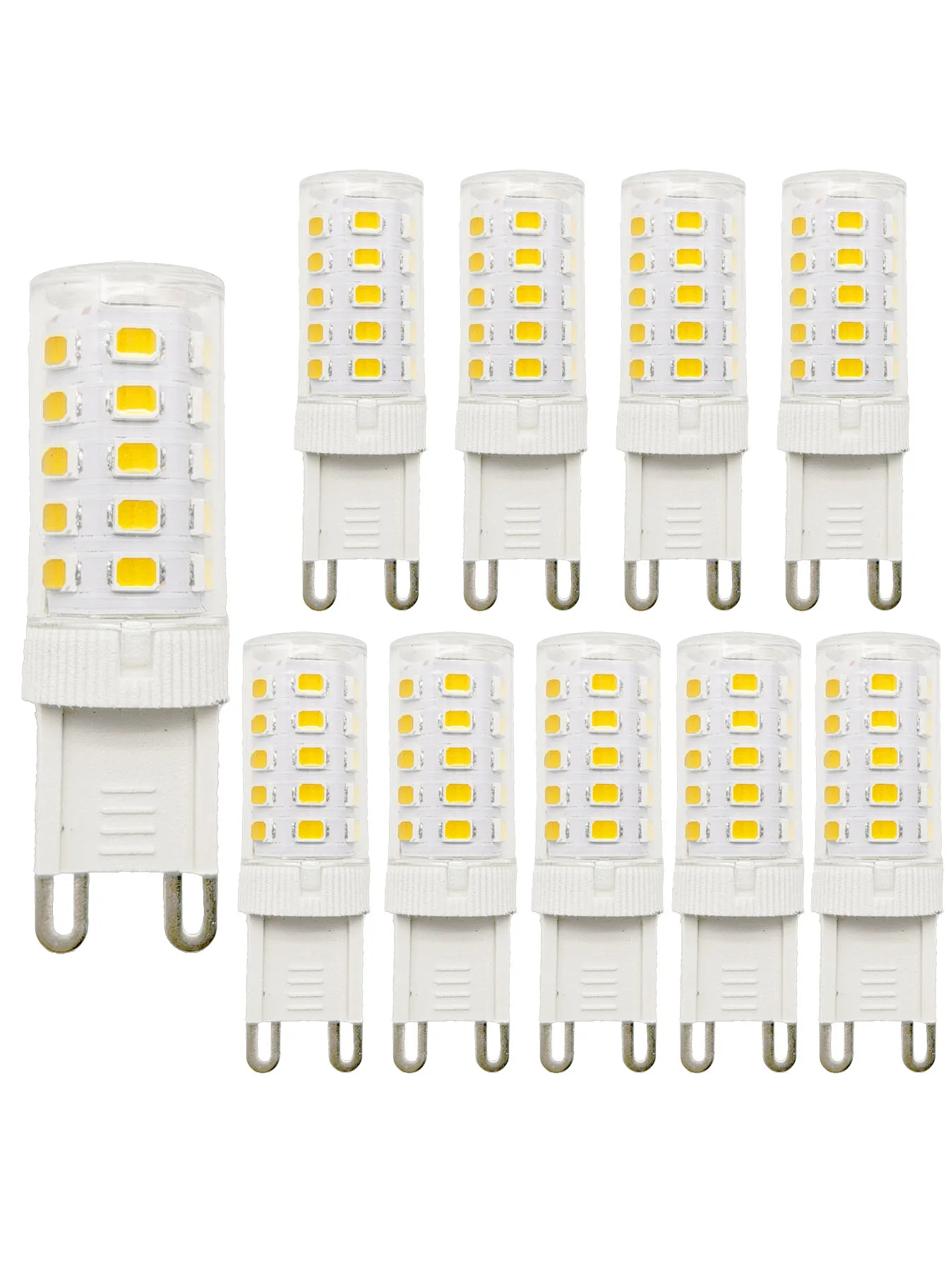 10 Pcs Brightest G9 LED Lamp AC220V Ceramic SMD2835 LED Bulb Warm/Cool White Spotlight replace Halogen light wholesale