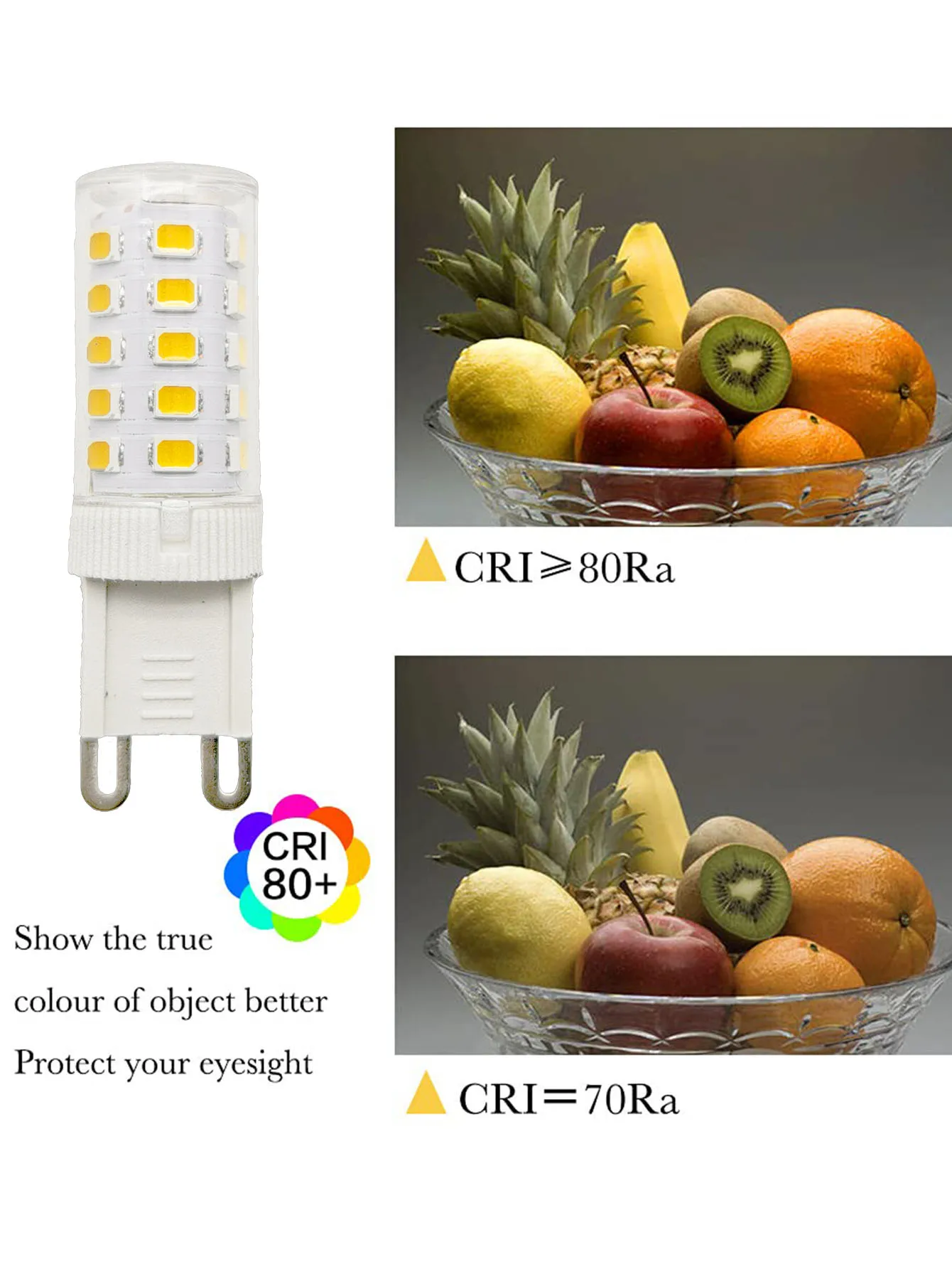 10 Pcs Brightest G9 LED Lamp AC220V Ceramic SMD2835 LED Bulb Warm/Cool White Spotlight replace Halogen light wholesale