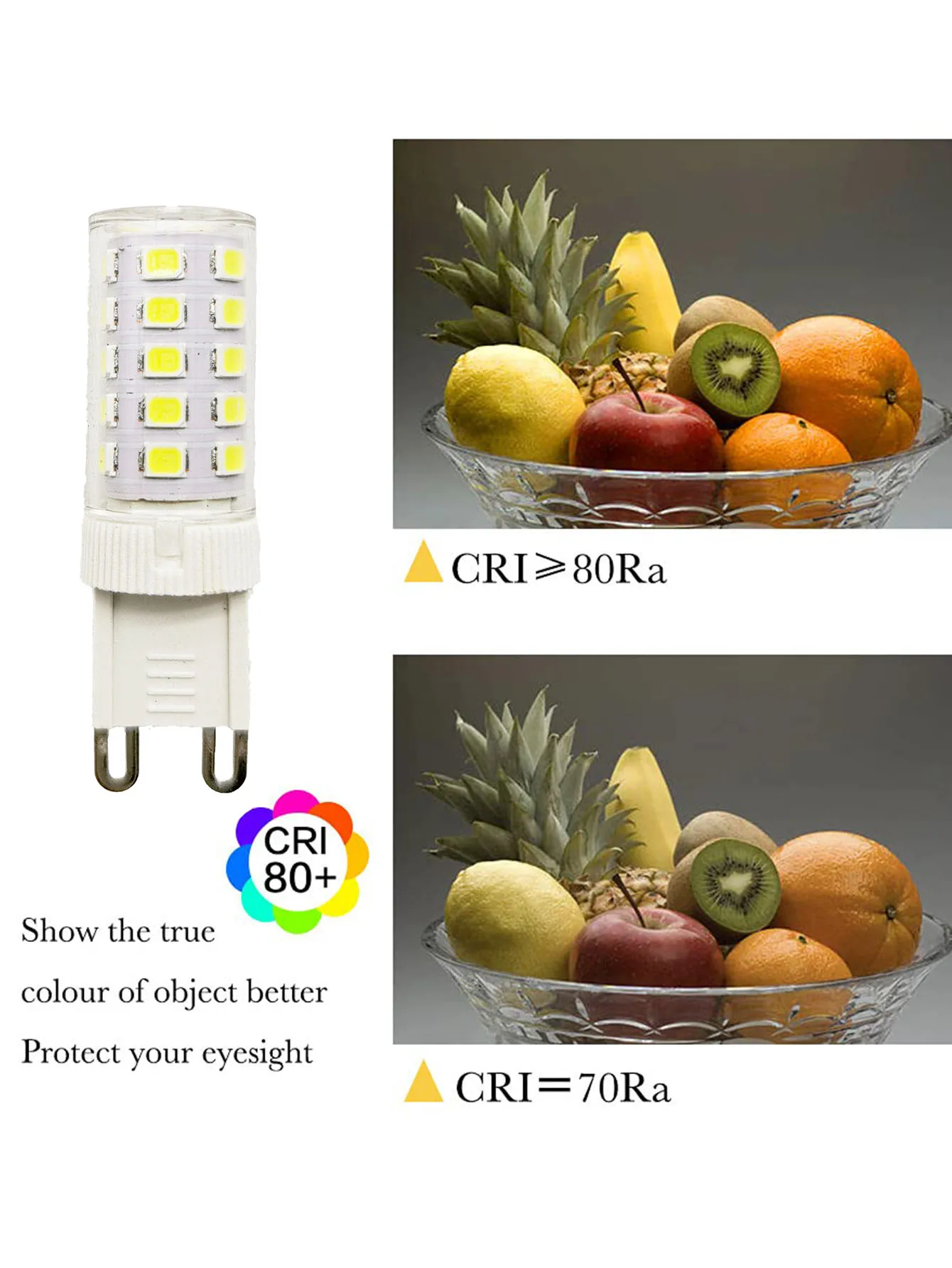 10 Pcs Brightest G9 LED Lamp AC220V Ceramic SMD2835 LED Bulb Warm/Cool White Spotlight replace Halogen light wholesale