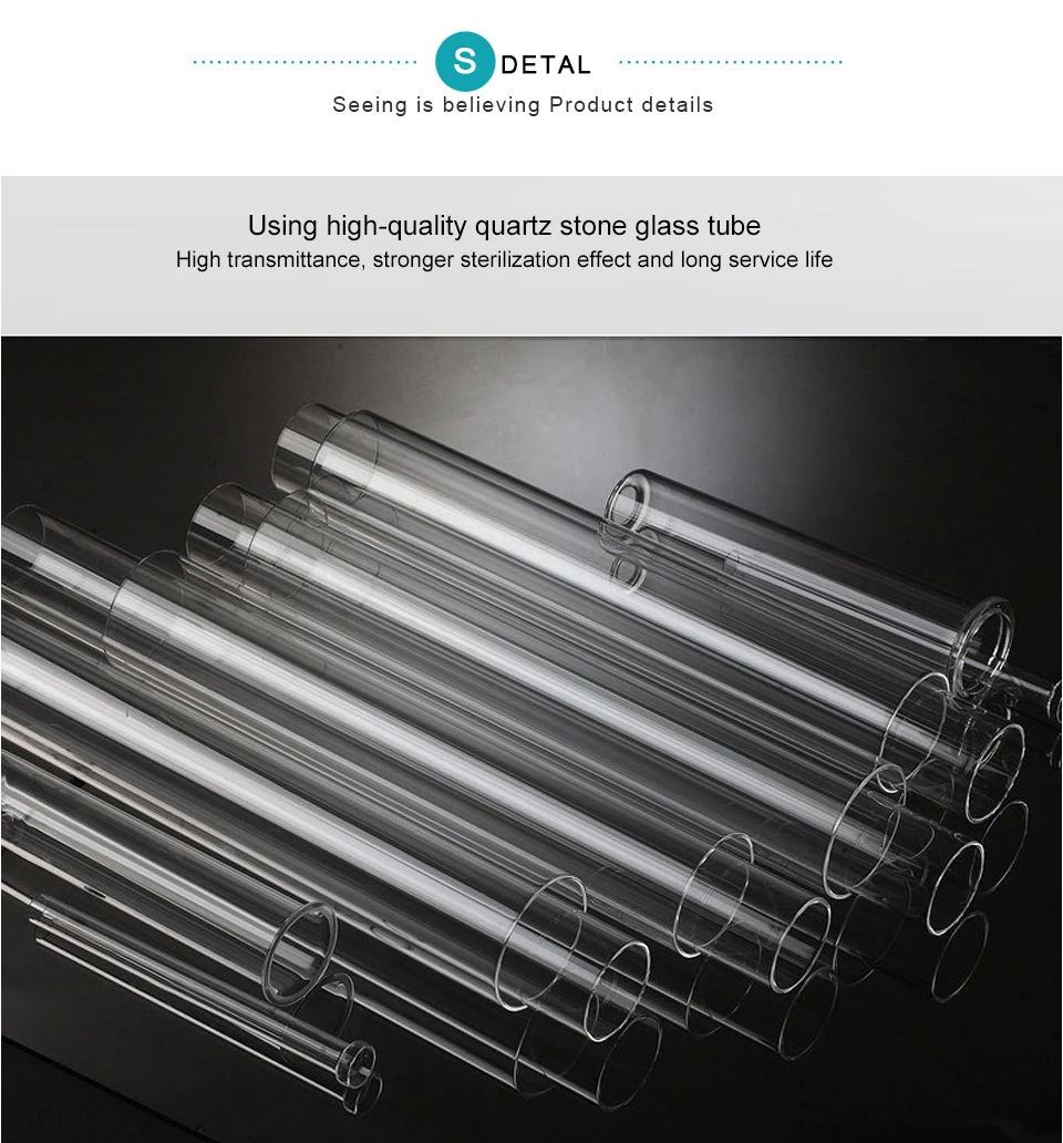 UVC Quartz Ultraviolet Lamp 220V 240V 6W 8W UV Light Sterilizer T5 Tube Bulb LED Ozone Bactericidal Lamp Germicidal Disinfection