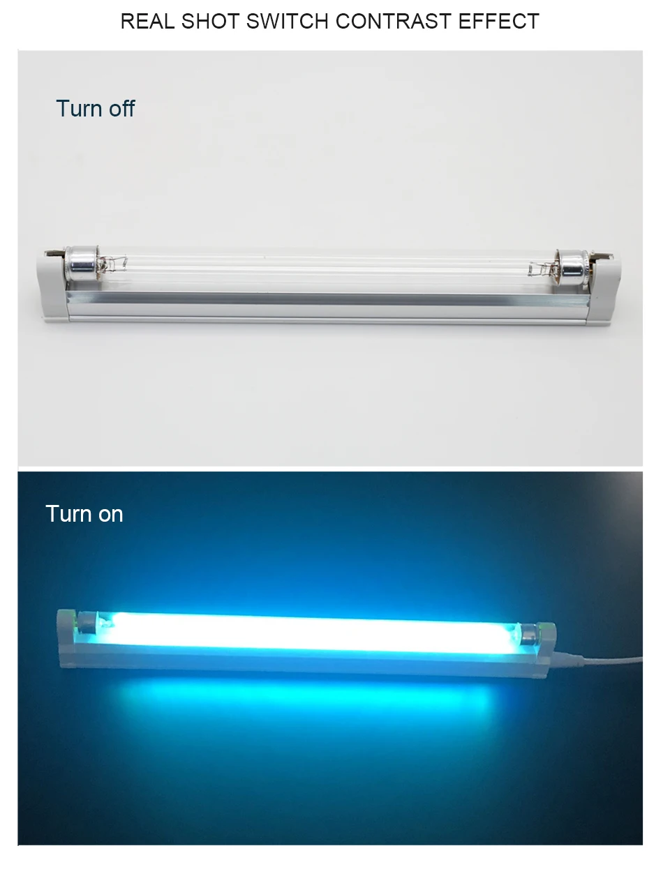 UVC Quartz Ultraviolet Lamp 220V 240V 6W 8W UV Light Sterilizer T5 Tube Bulb LED Ozone Bactericidal Lamp Germicidal Disinfection