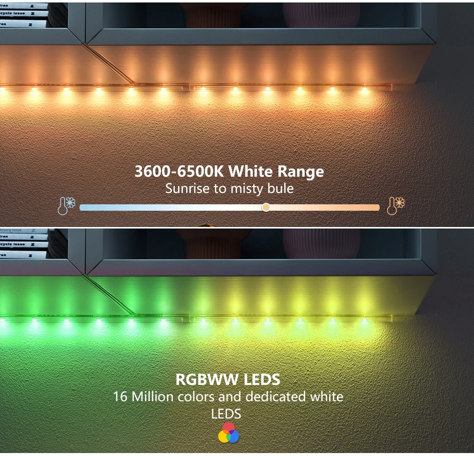 WS2812B LED Light DC5V Smart Pixel RGB Led Strip Light Individually Addressable IC IP30 IP65 IP67 Magic Tape Light Black PCB