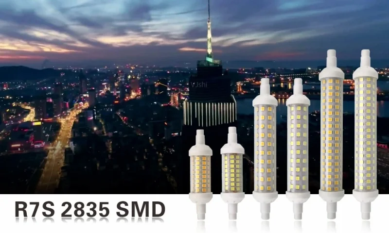 R7s LED Lamp 220V 78mm 118mm 135mm Dimmable LED Bulb 2835 SMD Lamp Replace Halogen Light Spotlight R7S Bulb No Flicker