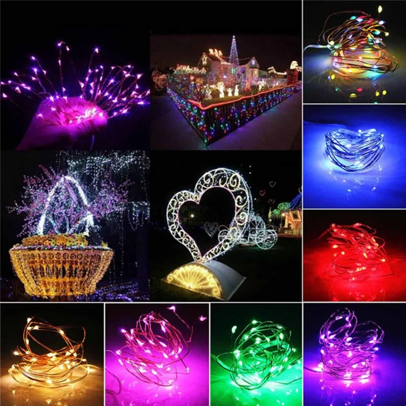 30Meter USB LED String Lights Copper Silver Wire Garland Light Waterproof Fairy Lights For Christmas Wedding Party Decoration