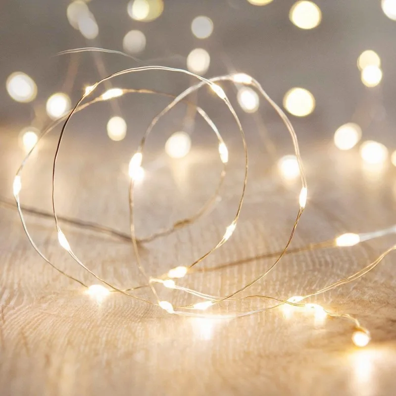 30Meter USB LED String Lights Copper Silver Wire Garland Light Waterproof Fairy Lights For Christmas Wedding Party Decoration