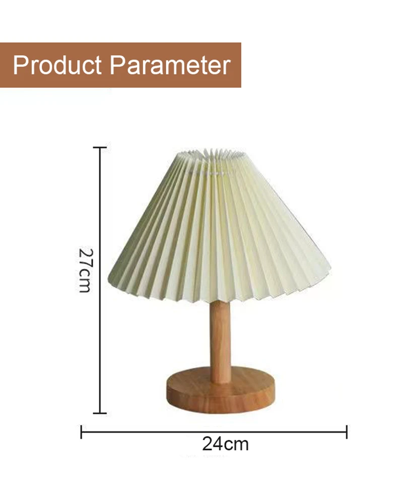 Nordic Pleated Table Lamp DIY Foldable 5V USB 220V Art Atmosphere Bedroom Bedside Night Light Home Decorate
