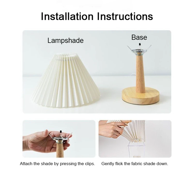 Nordic Pleated Table Lamp DIY Foldable 5V USB 220V Art Atmosphere Bedroom Bedside Night Light Home Decorate