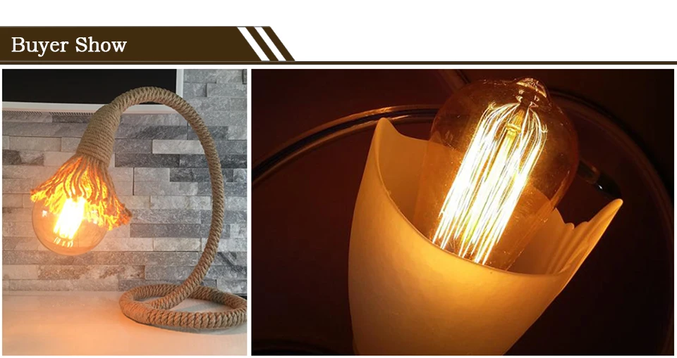 Edison Bulb E27 220V 40W Retro Vintage Edison Lamp ST64 G80 G95 G125 Incandescent Light Bulb Home Decor Filament Light Bulb