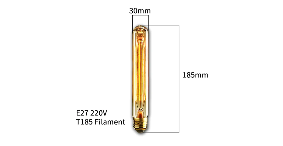 Edison Bulb E27 220V 40W Retro Vintage Edison Lamp ST64 G80 G95 G125 Incandescent Light Bulb Home Decor Filament Light Bulb