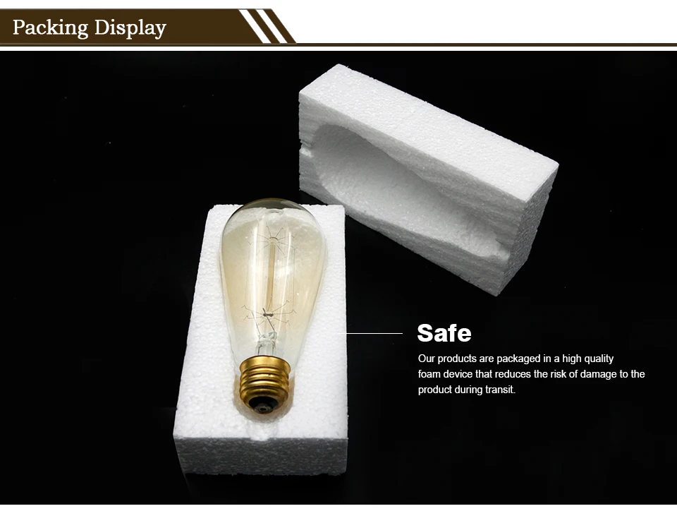 Edison Bulb E27 220V 40W Retro Vintage Edison Lamp ST64 G80 G95 G125 Incandescent Light Bulb Home Decor Filament Light Bulb