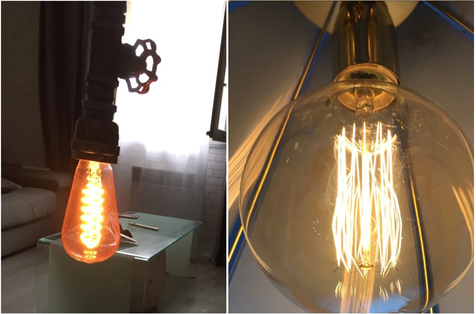 Edison Bulb E27 220V 40W Retro Vintage Edison Lamp ST64 G80 G95 G125 Incandescent Light Bulb Home Decor Filament Light Bulb