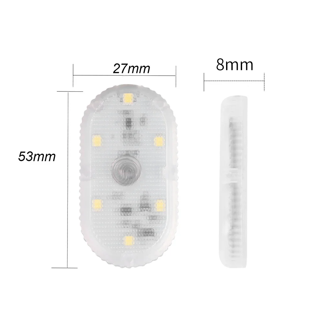 Car Interior LED Night Lighting Under Cabinet Light Touch Sensor Reading Lamp LED Book Lights USB Rechargeable Car Door Light