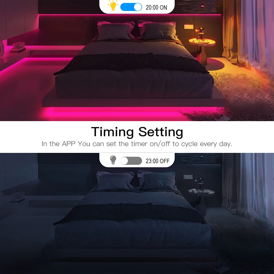 ZigBee W/WW/RGB LED Strip Smart Tuya Alexa Lights USB 5V Dimmable COB Neon Tape With LED Controller Home Room Bedroom Decoration