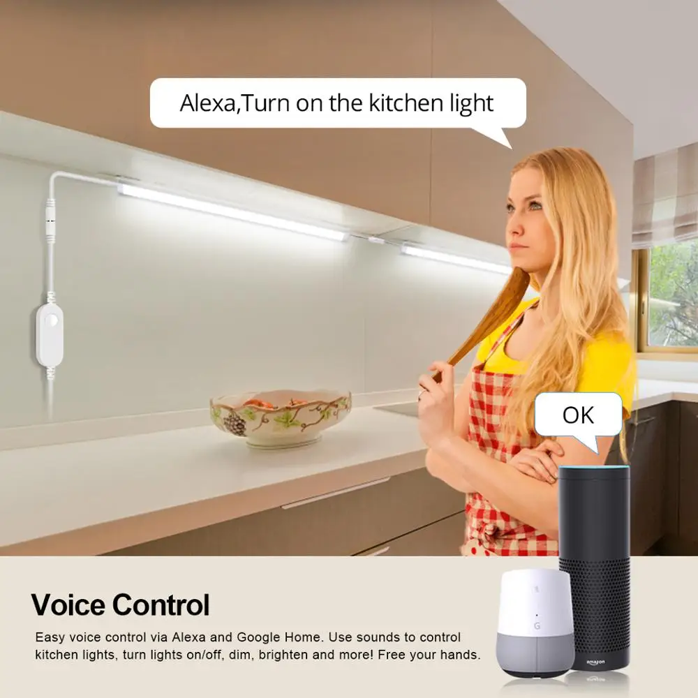 Mini Tuya SmartLife Wifi LED Controller DC12V-24V COB 5050 Single Color LED Strip Dimmer Switch Work with Alexa Google Assistant