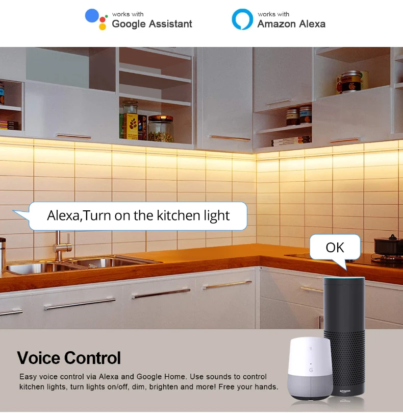 Mini Tuya SmartLife Wifi LED Controller DC12V-24V COB 5050 Single Color LED Strip Dimmer Switch Work with Alexa Google Assistant