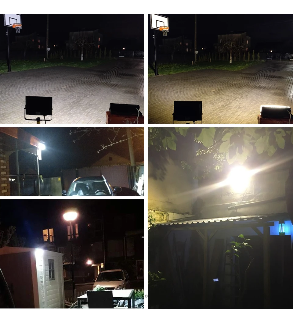 Outdoor LED Flood Light 50W 100W 150W 220V Waterproof Floodlight Indoor LED Spot Light Exterior Street Lamps Landscape Spotlight