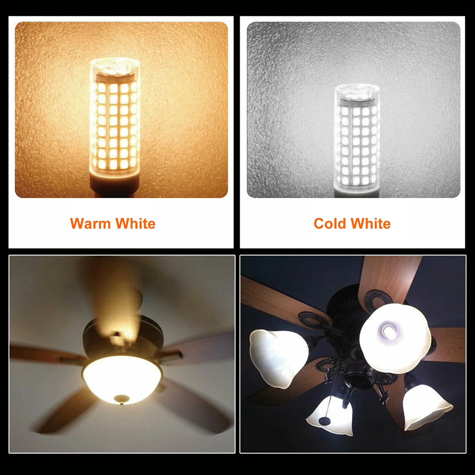 BA15D/E17 Dimmable LED Lights 102 LEDs Corn Bulbs 9W Replace 80W Halogen Lamps Candelabra Base 220V 110V for Home Living Room