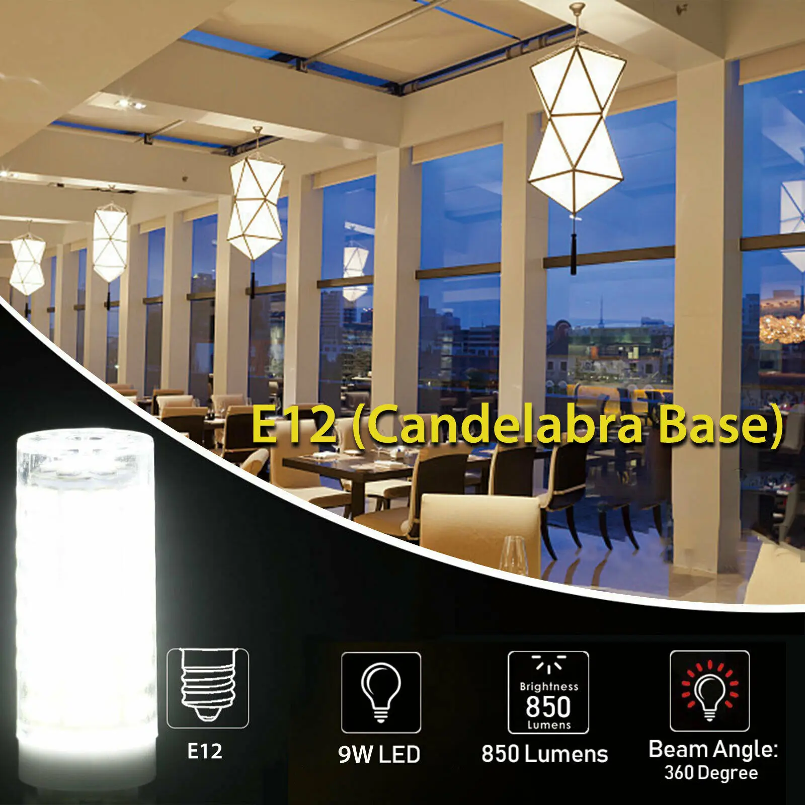 BA15D/E17 Dimmable LED Lights 102 LEDs Corn Bulbs 9W Replace 80W Halogen Lamps Candelabra Base 220V 110V for Home Living Room
