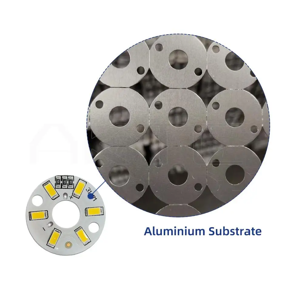 10 Pcs/lot Round LED Light Board DC 5V 3W Low Voltage 5730 2835 SMD 6 LEDs 3000K Warm or White 6000K Dimmable Bulb Lamp Panel