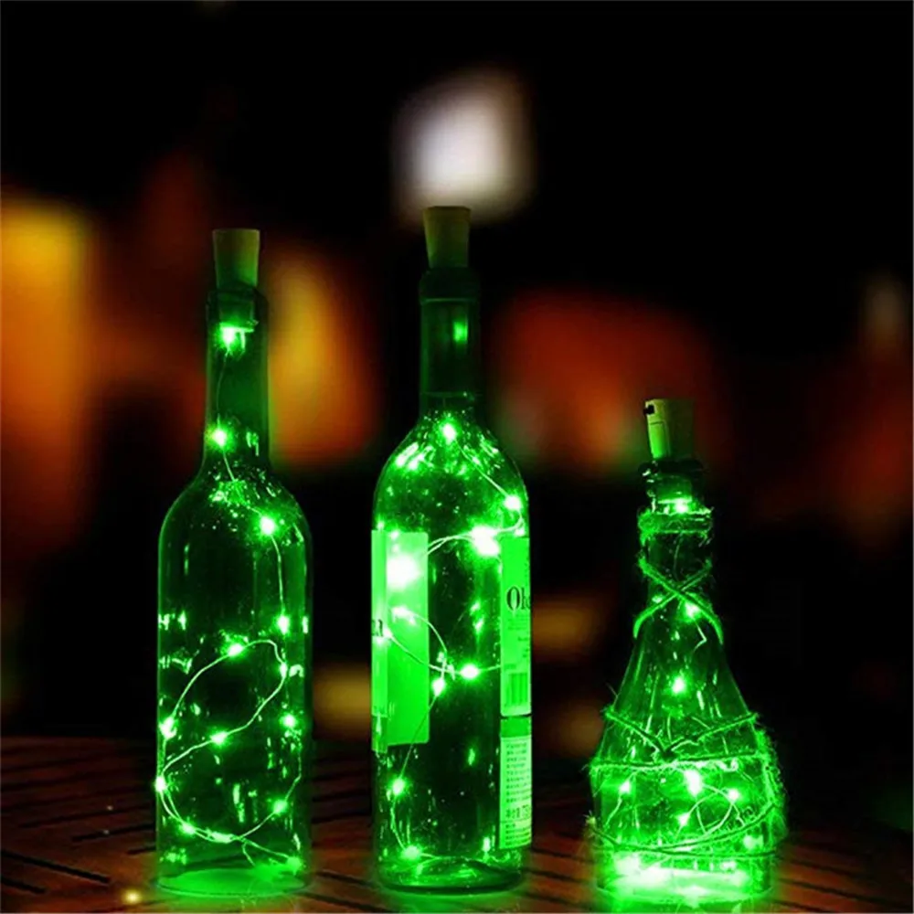 3/5/10/20pcs Battery Powered Cork Bottle Light 2m 20LED Light Bar Light Birthday Party Wine Bottle Stopper Light With Battery