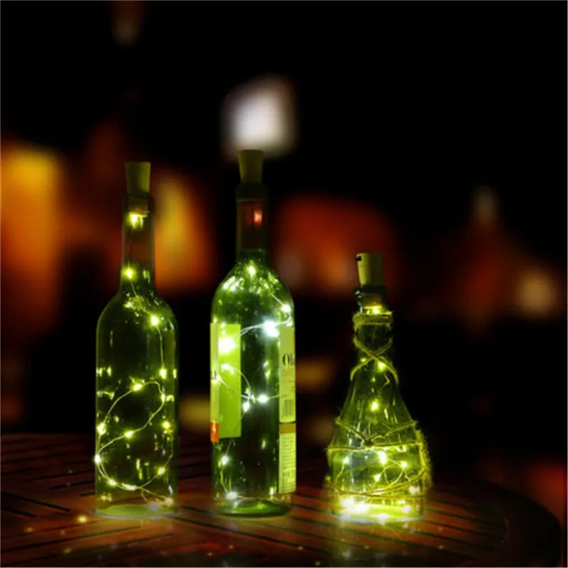 3/5/10/20pcs Battery Powered Cork Bottle Light 2m 20LED Light Bar Light Birthday Party Wine Bottle Stopper Light With Battery